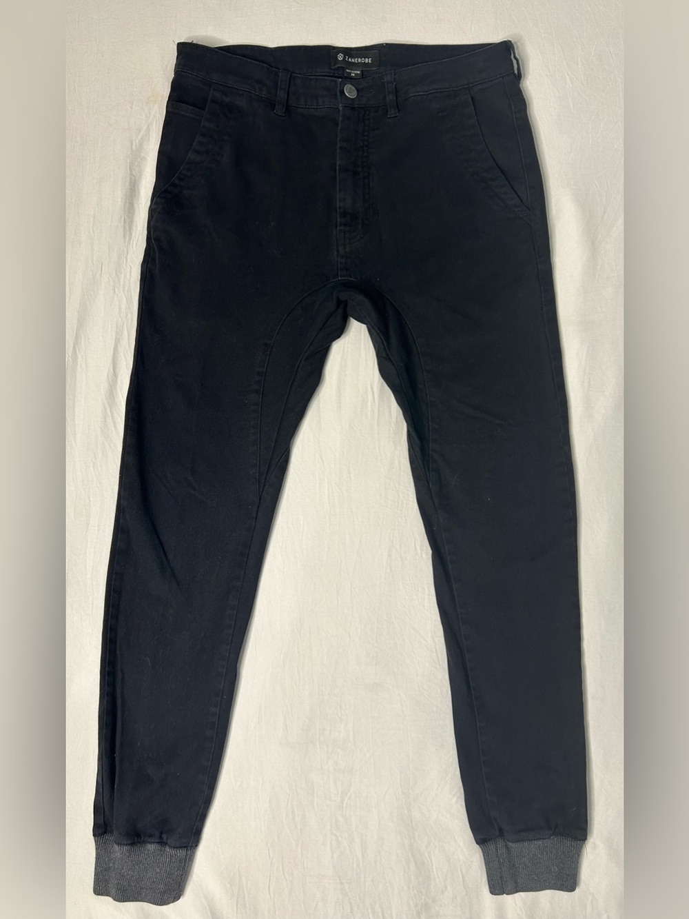 ZANEROBE Sureshot Jogger Pants Mens 29 Black Tapered Stretch Streetwear Cuffed